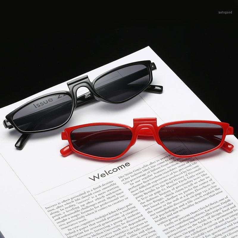 

Sunglasses Black Red Frame Small Cat Eye Vintage Punk Glasses For Women Men Unisexy Brand Designer Fashion Eyewear 20211