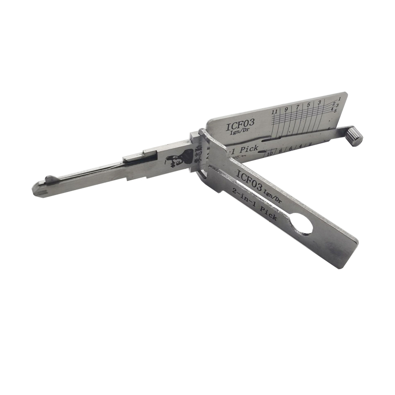 

Lishi ICF03 2 in 1 Car Door Lock Pick Decoder Unlock Tool locksmith