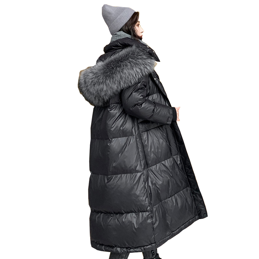 

Parka Women down jacket female in 2020 winter long over the knee cultivate morality show thickening coat 8621, See chart