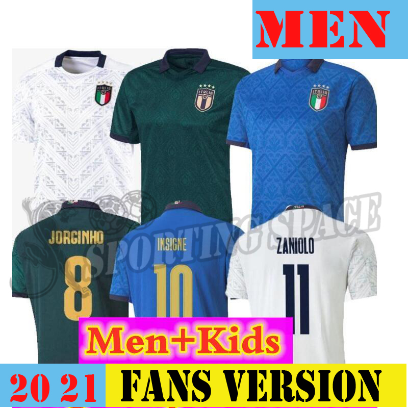 

2020 2021 italy home soccer jersey away 20 21 3XL 4XL italia maglie da calcio Verratti Jorginho Romagnoli Immobile MEN football shirts, White no patch