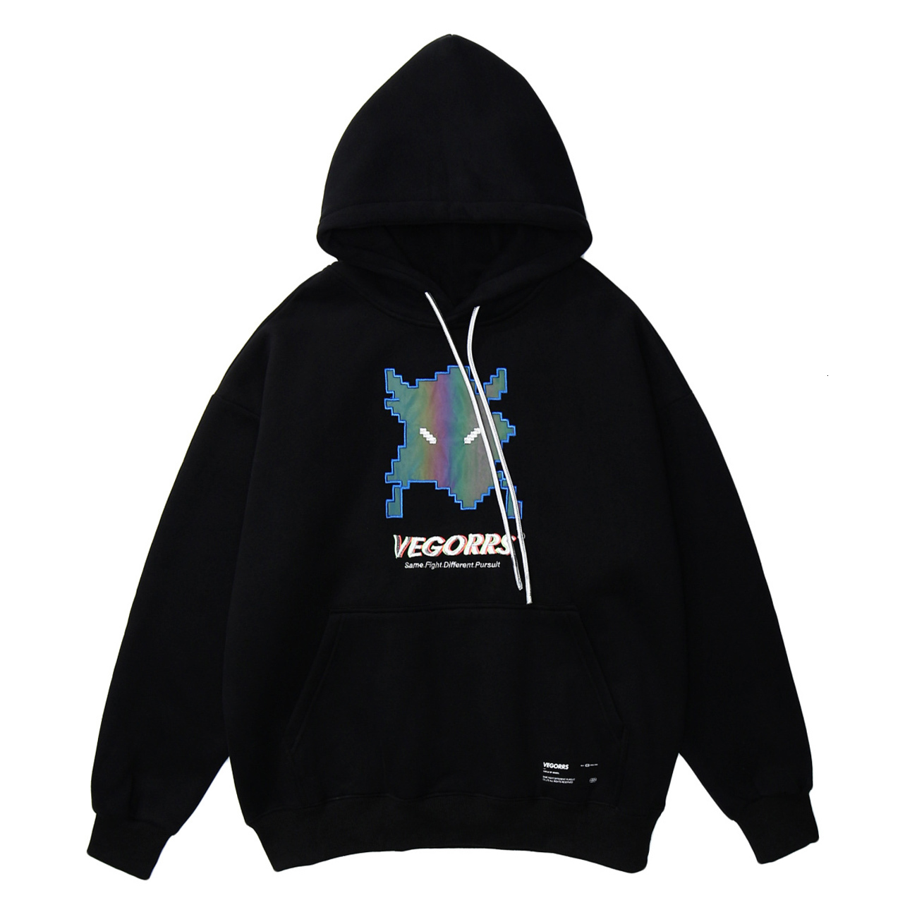 

2021 New Reflective Little Devil Print Hip Hop Sweatshirts Streetwear Hoodies Autumn Casual Cotton Harajuku Hoodie Pullover Xmul, Blue