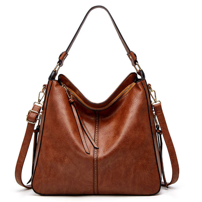 

HBP Women's Retro Tote Bags Single Shoulder Summer European And American Style Fashion High Quality Soft Bags Daily Collocation, Brown