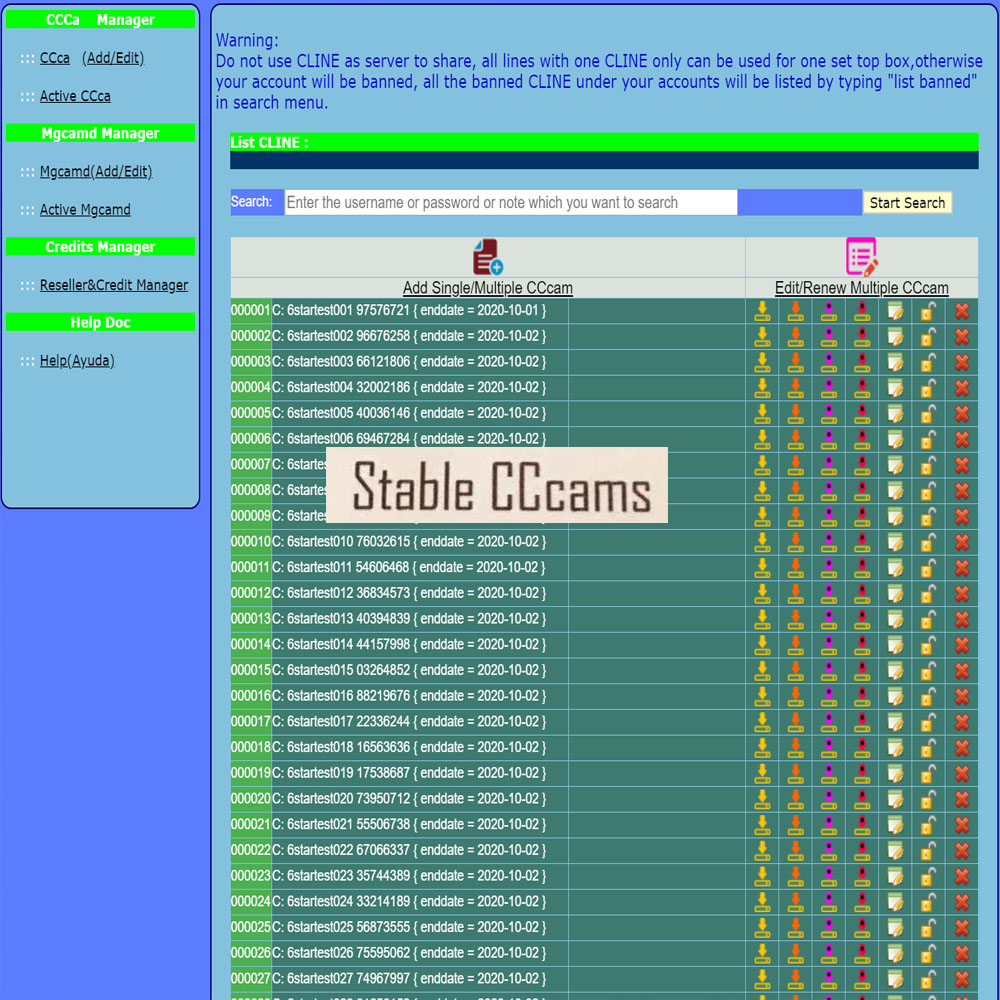 Provide the latest European stable cccam control panel Europa Spain Fra Dedicated for HD TV decoder-image-629544066