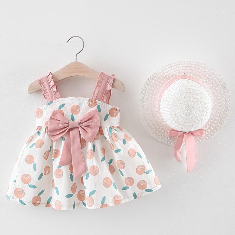 

Baby Girl Dress Striped Suspender Plaid Newborn Child Clothes With a Bow On The Back With Cute Shorts Girls Dresses 0-2Years1, Pink