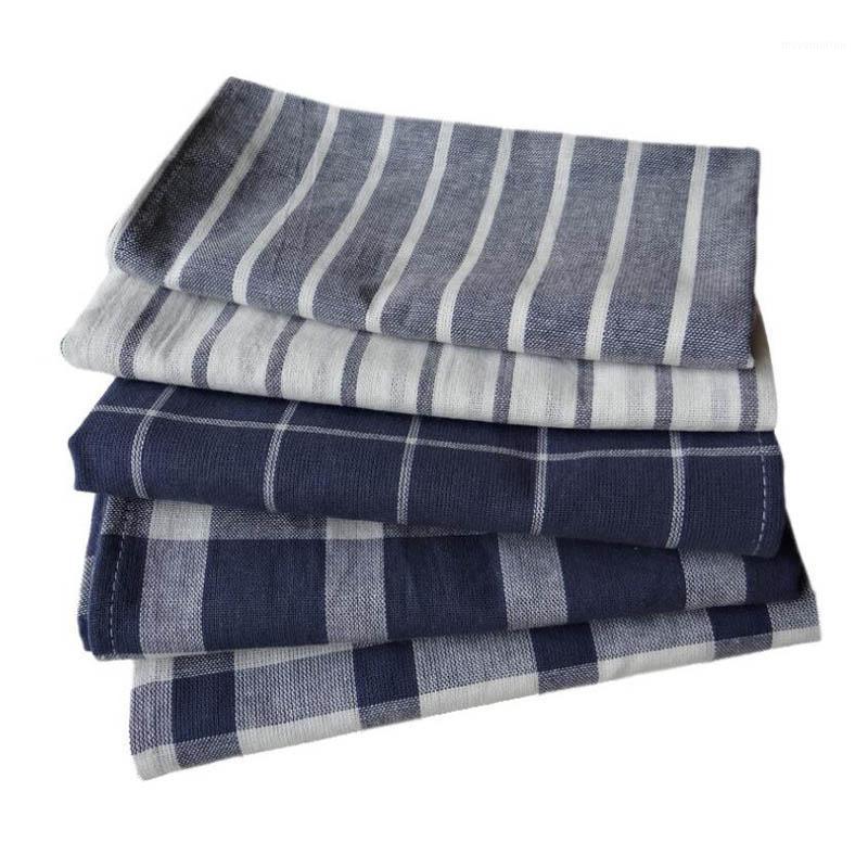 

6pcs/lot Cotton Stripe Lattice Cloth Mat Table Napkin Pad Meal Towels Insulation Pad Towel Dinner Table Placemat1