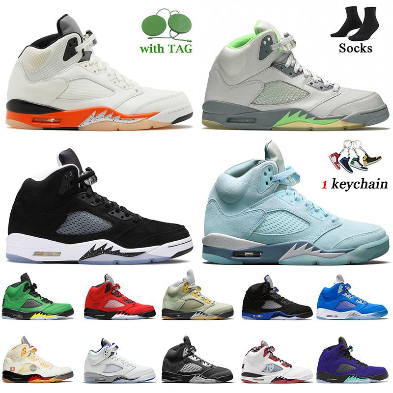 

5 Mens Basketball Shoes Jumpman 5s Women Men Bluebird Racer Blue Jade Horizon Shattered Backboard Green Bean Florida Gators Mens Trainers Sports Sneakers Size 36-47, B47 shattered backboard 40-47