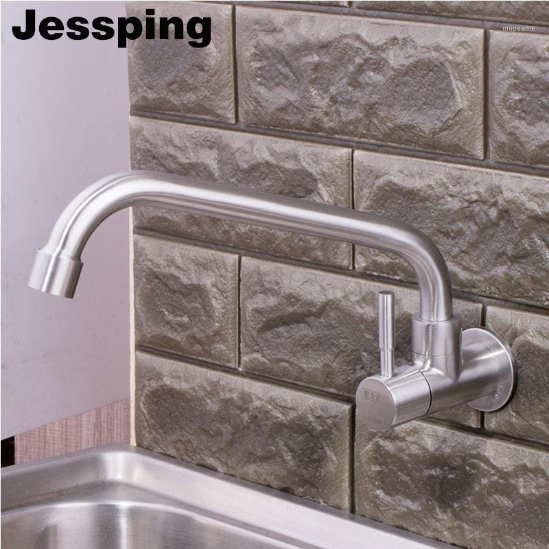 

Wall mounted kitchen faucet stick handle 360 degree rotate1