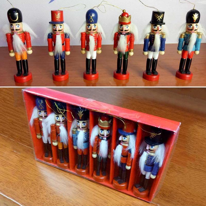 

Christmas Decoration 1pcs 12cm Wood Made Nutcracker Puppet New Year Christmas Desktop Ornaments Drawing Walnuts Soldiers,1