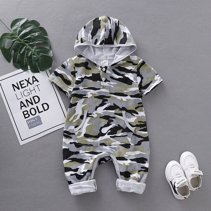 hooded onesie baby boy