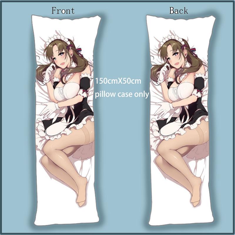 

Anime Dakimakura Body Pillow Case Tsuujou Kougeki Oosuki Mamako maid cover 150cm Home Decoration Pillowcases Printed long, As pic
