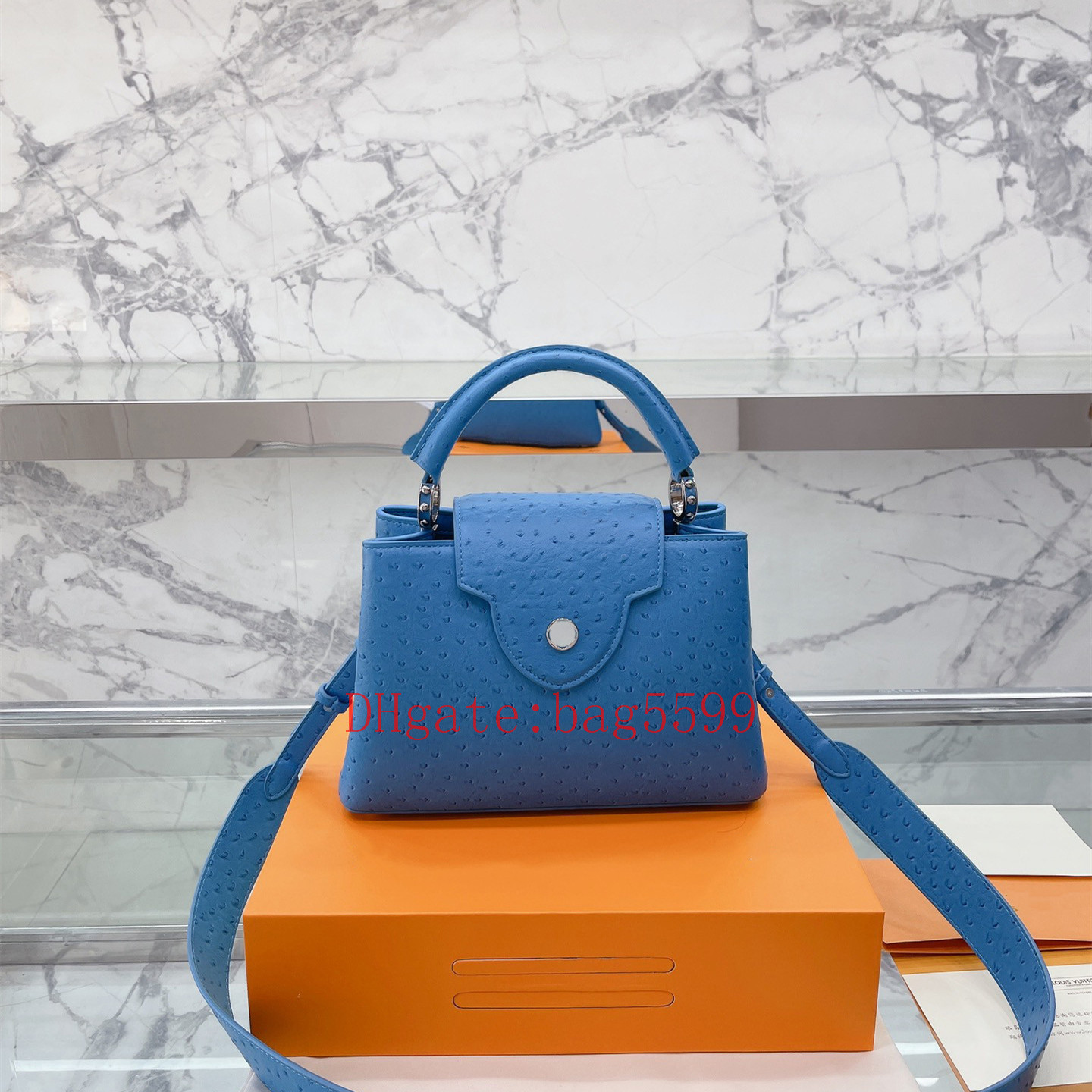 

Fashion Women Shoulder Bag Designer Lady Genuine Leather Embossing pattern Tote Handbag messenger purse With box