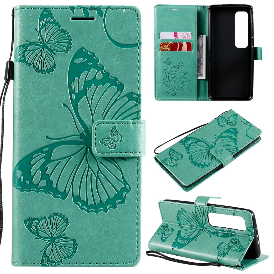 

For Xiaomi Mi 10 Ultra 3D Butterflies Embossing Pattern Horizontal Flip Leather Case with Holder Card Slot Wallet