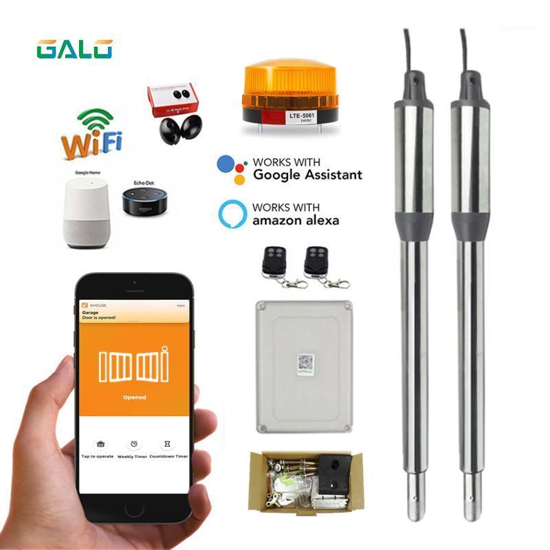

WIFI Automatic Gate Opener for home farm villa Swing Gate for 16' Long or 650 lb easier open's Galo PKM-C01 Linear Actuator1
