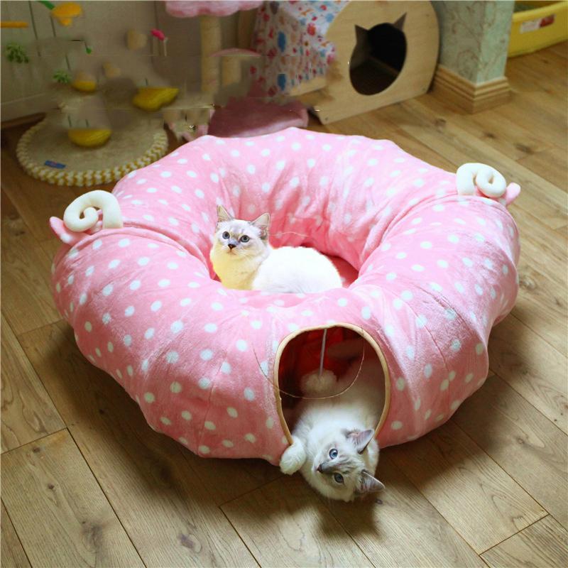 

Pet Dog Cat Bed Litter Mat Cat Cave Washable Chinchillas Hamster Dog Tunnel Sleeping Bag Toy Kitten House Funny Toys