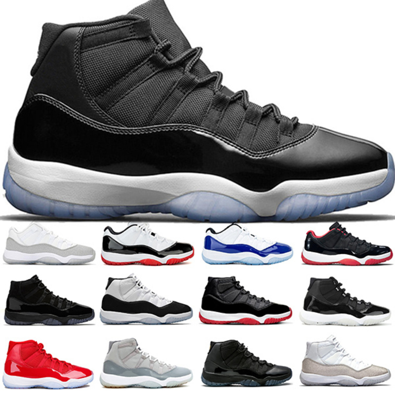 

jumpman 11 11s basketball shoes 25th Anniversary cool grey bred concord cap and gown unc mens womens trainers sneakers runners size 5.5-13, 10 cool grey low 40-47