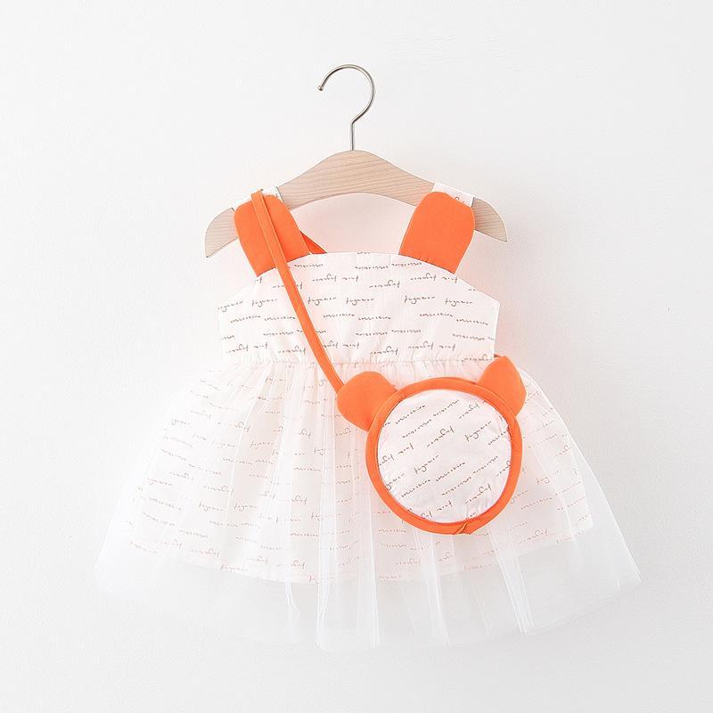 

Baby Girl Dress 2020 New Toddler Girls Princess Infant Dresses Summer Cartoon Lace Costumes Kids Vestidos with Bag Clothes 0-2Y1, Yd089 green