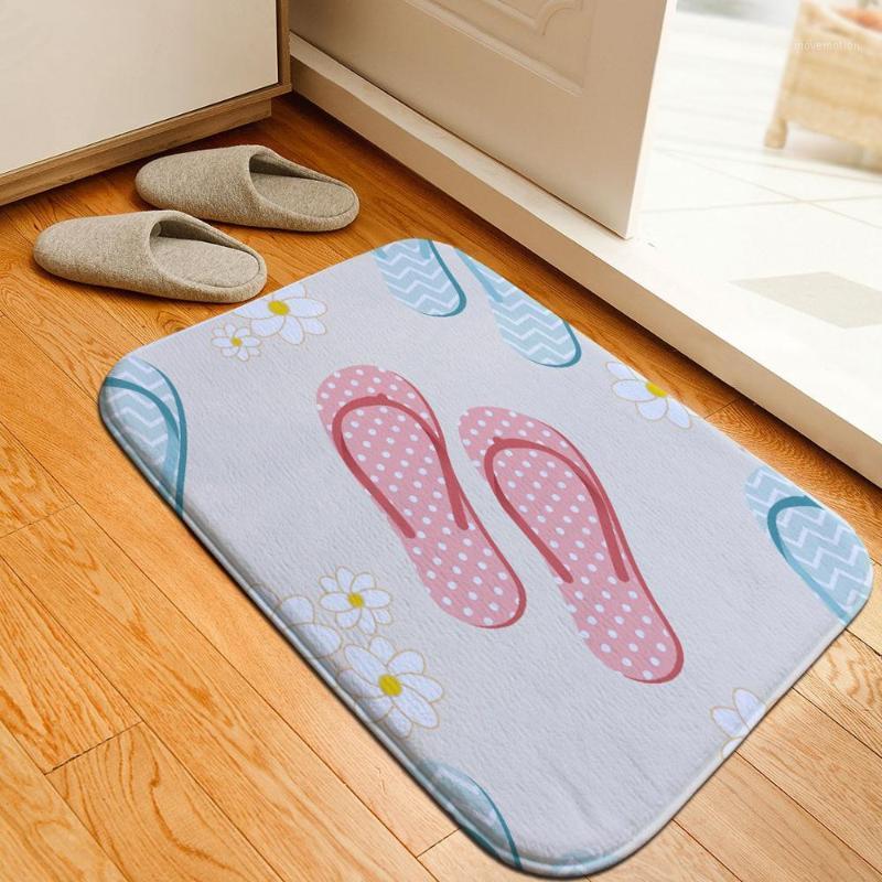 

Romantic Beach Scenery Bathroom Mat Rug Soft Crystal Fleece Anti-skid Kitchen Carpet Balcony Doormat for Home Decor1, No.03
