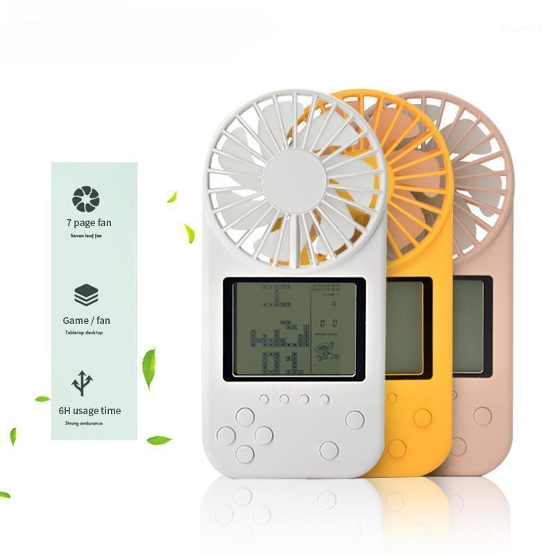 

Mini Portable Fan Game Console Handheld Vidoe Game Console Built-in Fun Games Available In Three Colors r301