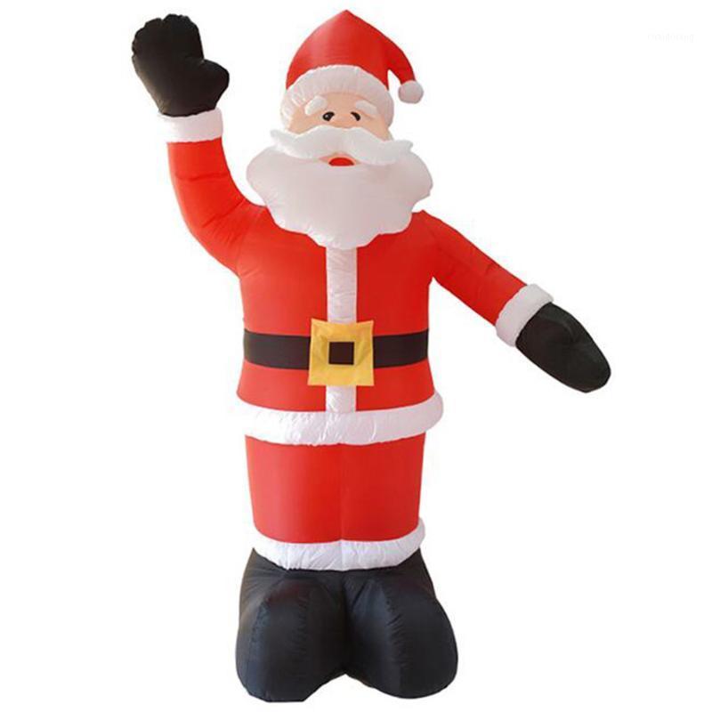 

Inflatable Santa Waving Claus Christmas Ornament LED Light Winter Restaurant Home Decoration for Thanksgiving Wedding Garden1