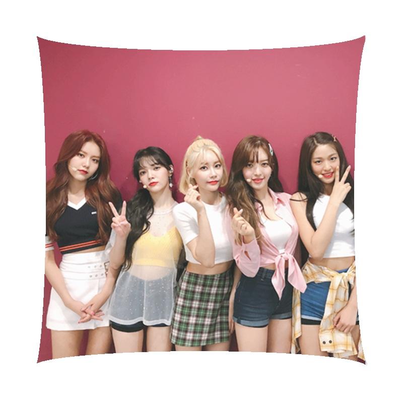 

Kpop AOA Ace Of Angels Kim Seol Hyun Customize soft girl Square Pillow birthday gift