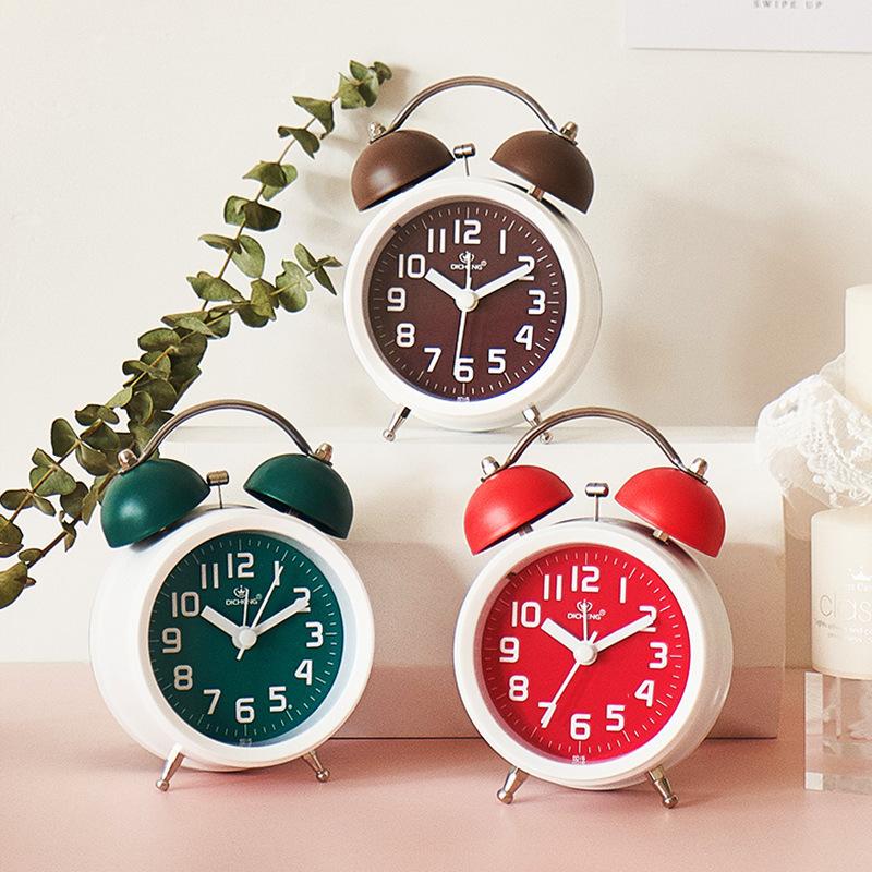 

Other Clocks & Accessories Alarm Clock For Children Home Iving Room Decoration Plastic Metal Bell Wake Up Kawaii Battery Operated