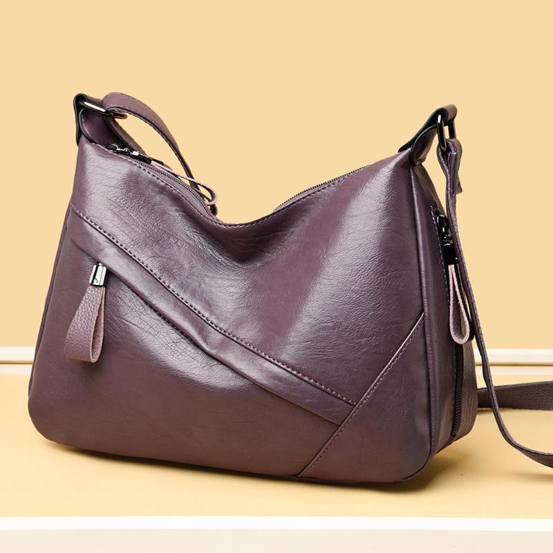 

2021 NEW Women Luxury Handbags Solid Color PU Leather Ladies Designers Bags For Women Shoulder Crossbody Bags Brand Sac a Main, Black