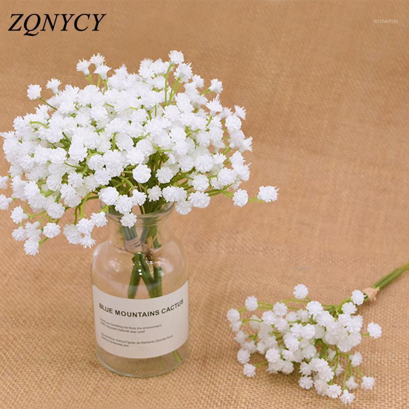 

20cm White Gypsophila Artificial Flowers Wedding DIY Bouquet Decoration Arrangement Plastic Babies Breath Fake Flower Home Decor1