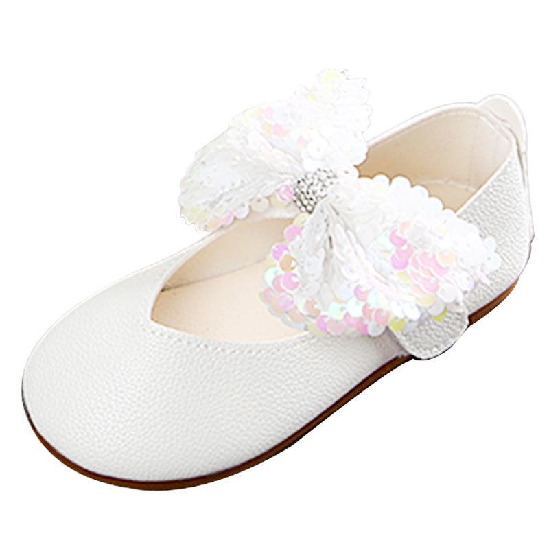 

New Children Leather Shoes Bow Princess Girls Party Dance Shoes Baby Student Flats Kids Performance