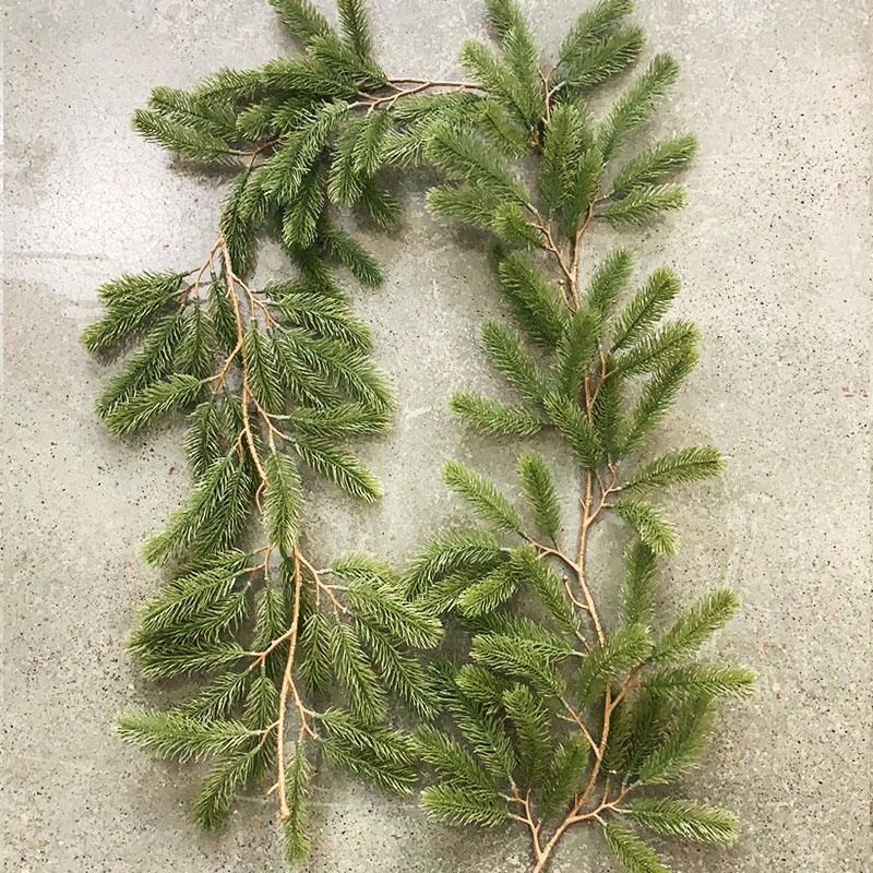 

1.8m Artificial Green Christmas Garland Wreath Xmas Home Party Christmas Decoration Pine Tree Rattan Hanging Ornament For Kids