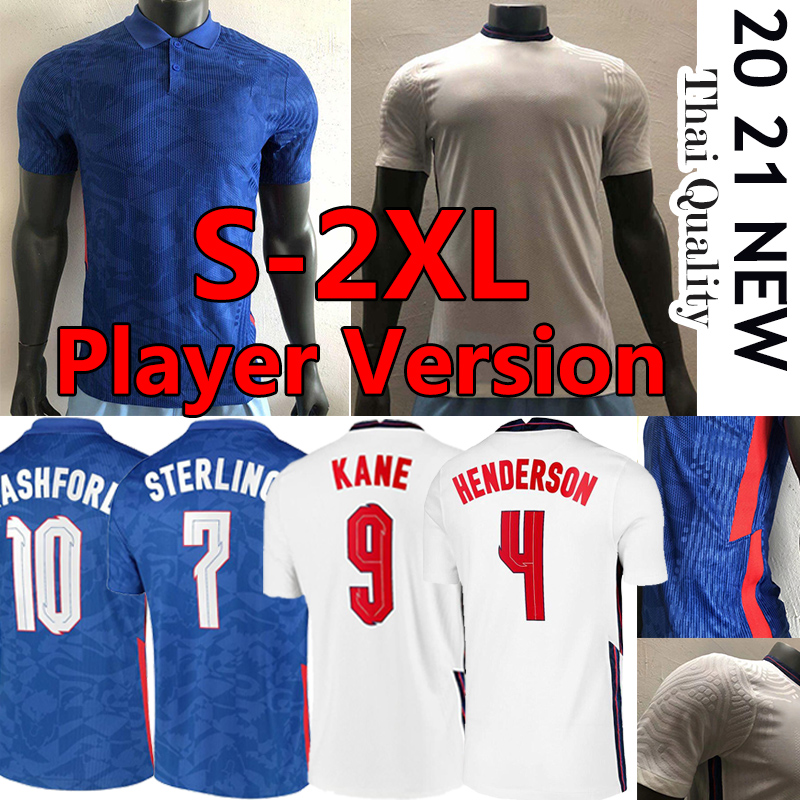 

Inglaterra Kane soccer Player version jerseys European Cup 2020 2021 national team RASHFORD Dele STERLING Mout football shirts uniforms, Yinggelan 20 21 away player