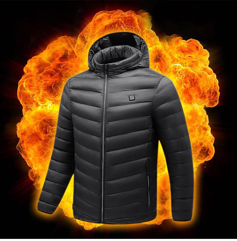 Men Electric Heating Coat Jacket Warm Clothing For Winter Lightweight UK