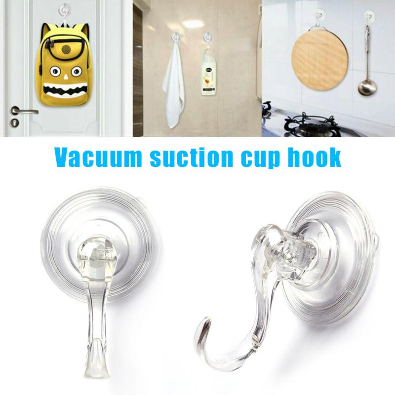 

1/5 Pcs Removable Vacuum Sucker Suction Cup Hook Wall Window Clothes Holder Home @LS