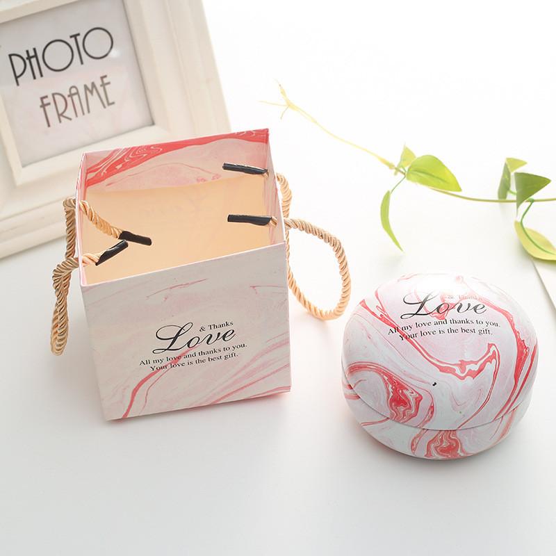 

6pcs/lot Tin Box Candy Tinplate with Handle Bag Chocolate Dessert Gift Box Jewelry Case Storage Wedding Party Supplies