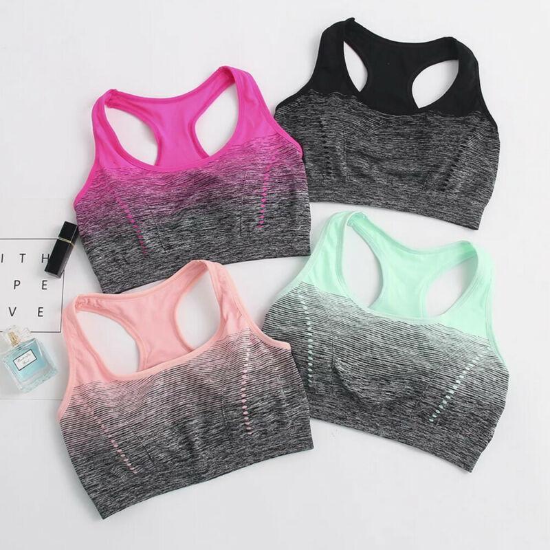 

Women Sport Bra Top Ladies Yoga Brassiere Running Bras Crop Top Fitness Vest Stretch Bras Shaper Padded Female Push Up Bra hot1, Pink