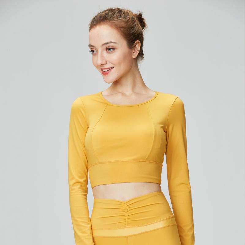 

Women Yoga Casual Slim Fit Long Sleeve Shirts, Green