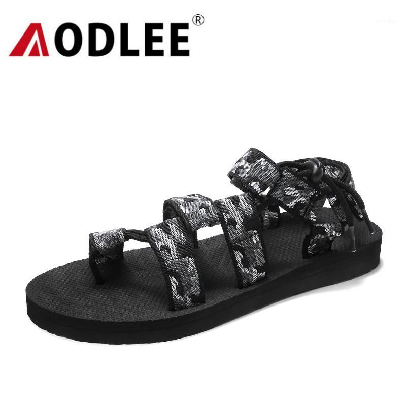 

Men Sandals Summer Men Beach Shoes Light Comfort Flat Sandals Casual Breathable Slide-sandals Plus Size Dropshipping AODLEE1, Black