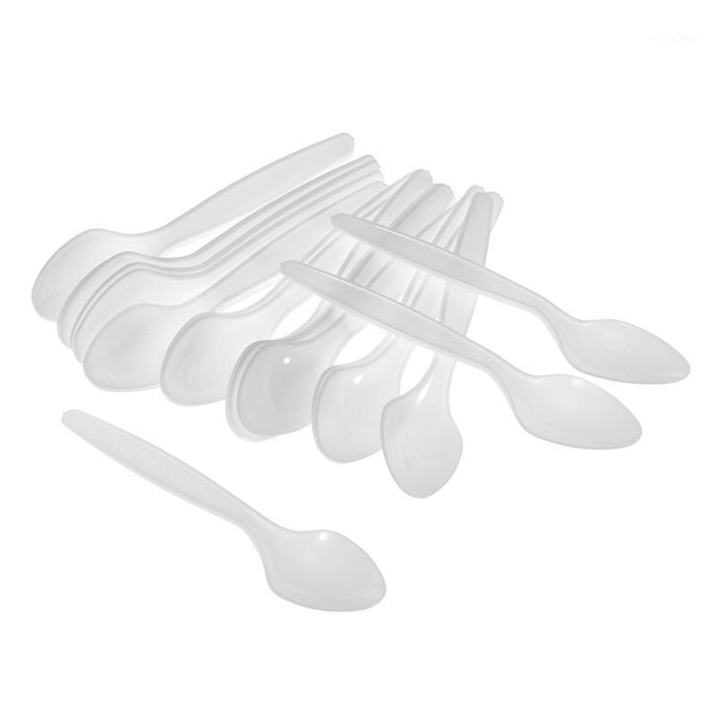 

60pcs Plastic Spoons Disposable Spoon Utensils Transparent Grade PP Cutlery Spoons Kitchen Tableware1