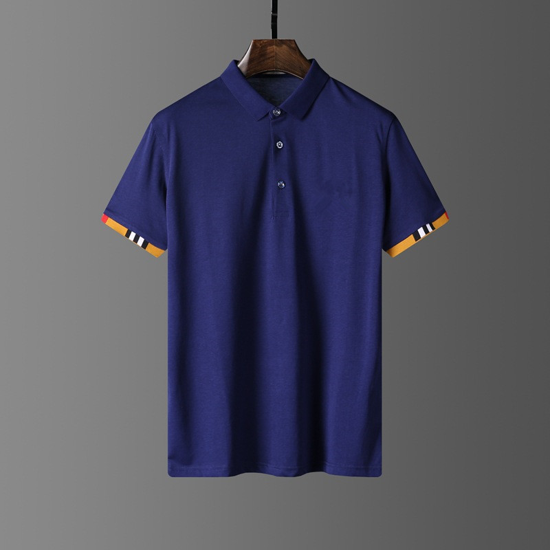 

Fashion Mens Polos High Street Casual Short sleeve Designer Polo Shirts Men Polos Casual mens polo shirts T Shirt 3S, White