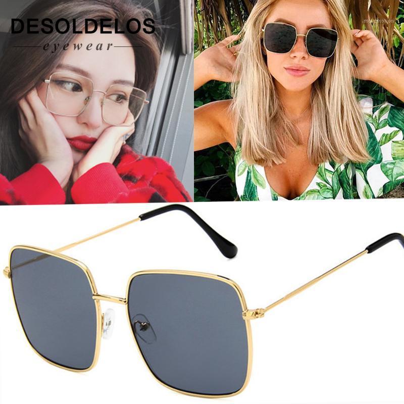 

2020 NEW Square Frame Vintage Sunglasses Women Oversized Big Size Sun Glasses for Men Female Shades Black UV400 Eyewear1