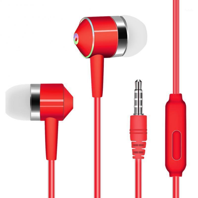 

3.5mm Jack In-Ear Wired Earphone Stereo Bass Headset Metal Earbuds Wired Control Earphone With Micophone1, Black