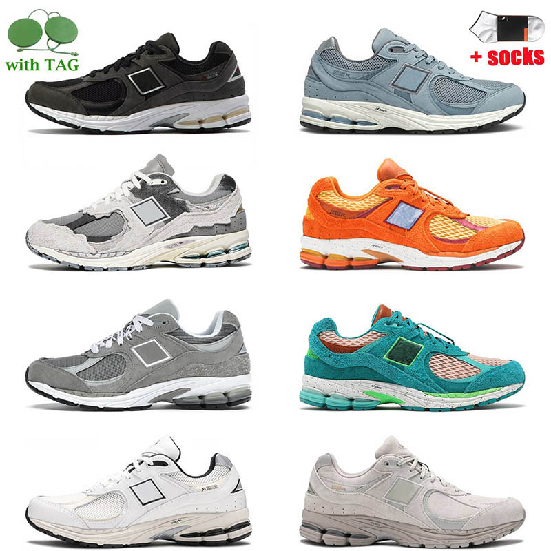 

Wholesale Luxury Genuine Leather 2002R Casual Shoes Protection Pack Phantom Sea Salt Rain Cloud Grey Camo Triple Black White Incense Mens Women Sneakers 36-45, C14 water be the guide 36-45