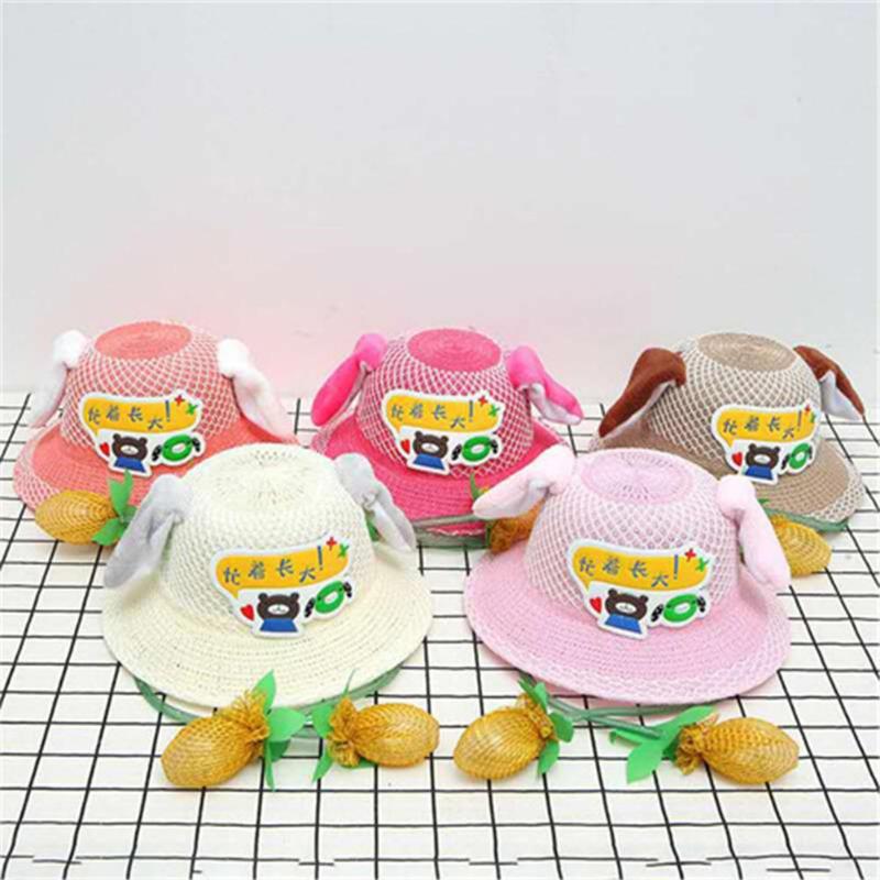 

Beanie/Skull Caps Durable Ear Moving Hats Children Funny Sunshade Cap Summer Creative Cool Daily Screen Red Hat, Rose red b