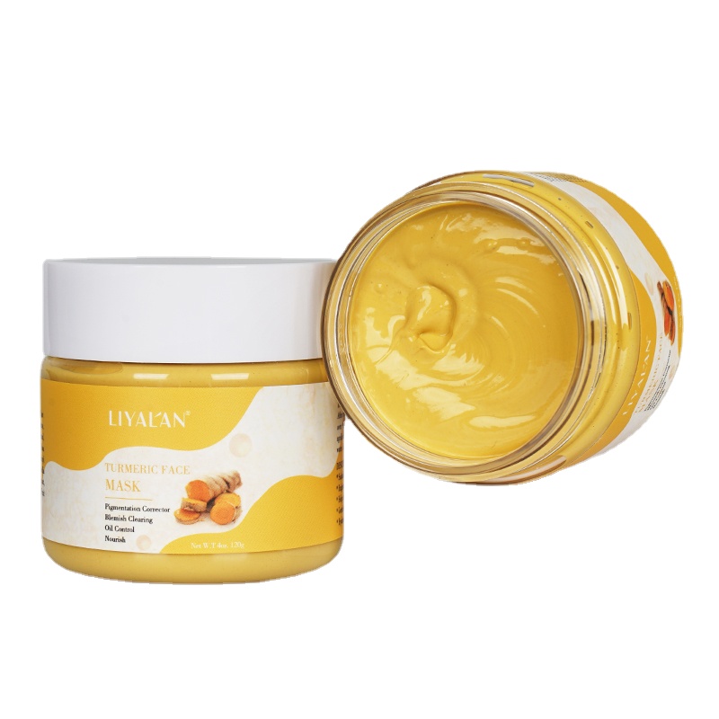 

Turmeric Clay Mask Face Purifying Deep Cleaning Brightening Oil Control Beauty Bentonite Anti-acne Skin Care Facial Mud Masks