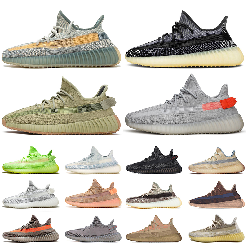 

Wholesale 2020 kanye west running shoes v2 Israfil Asriel Yecher Fade Tail Light Sulfur Yecheil Black Refective trainers sneakers eur 48, No.7 36-48 cinder reflective