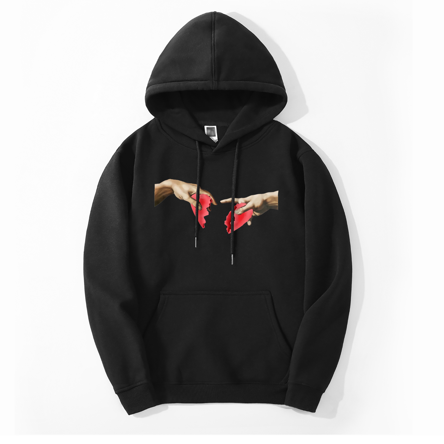 

Funny Men Sweatshirt Hoodies Michelangelo Heart Break 2019 Spring Winter Warm Fleece Hoodie Hipster Men Fashion Casual Pullover, Gray 6
