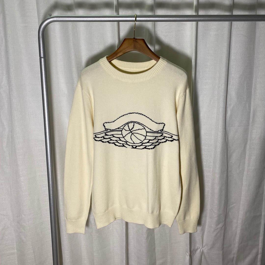 

Europe women and mens designer sweaters retro classic luxury sweatshirt men Arm letter embroidery Round neck comfortable high-quality jumper, White