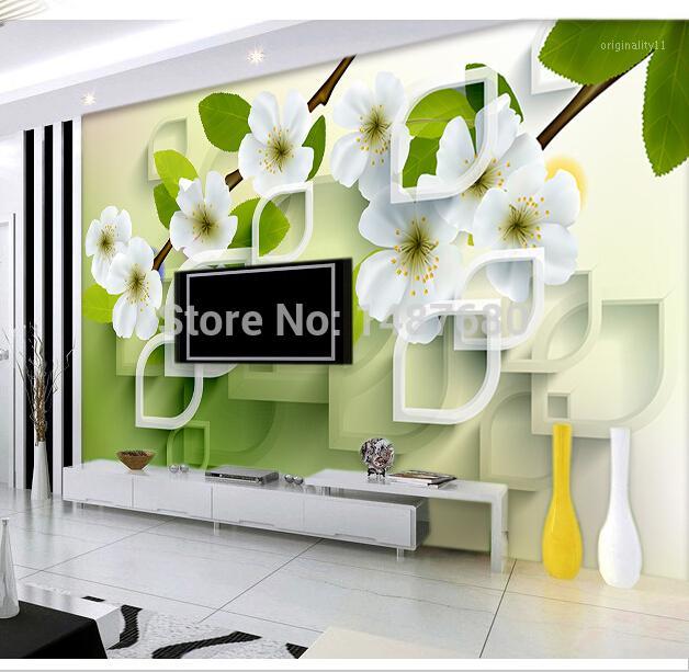 

Any Size 3D flowers Custom 3d mural wall paper Large mural bedroom living room TV background photo wallpapers1, As pic