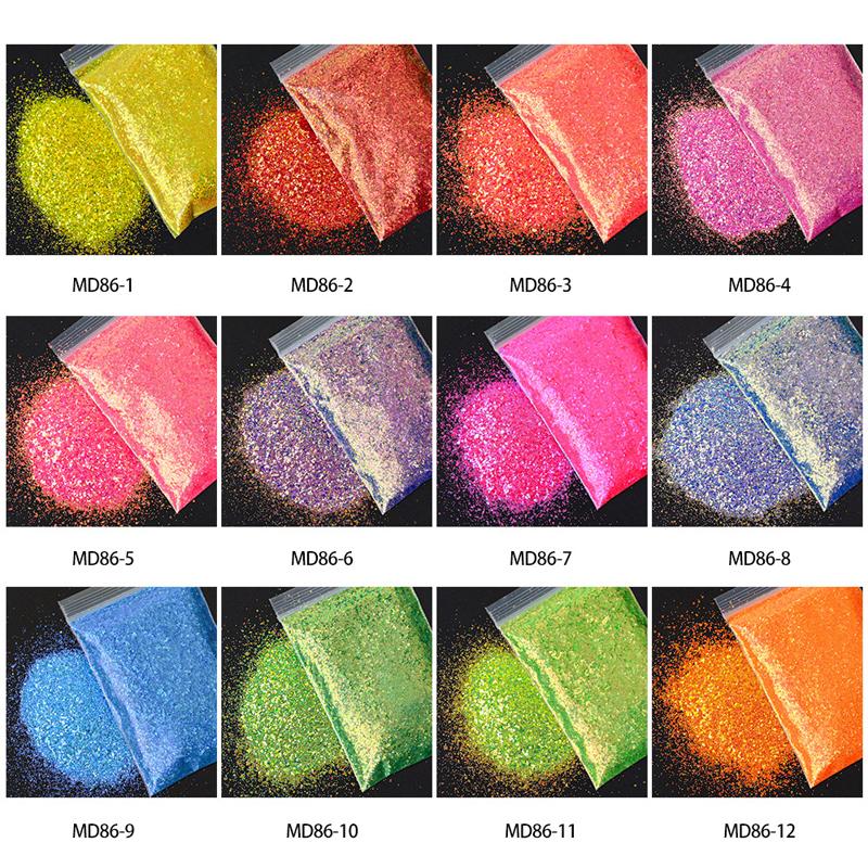 

#MD86 Mixed Size Sequins Powder Nail 50g Bag Paillette/Spangle Glitter/Flake Decoration For Nails Art Pack For Manicure Design