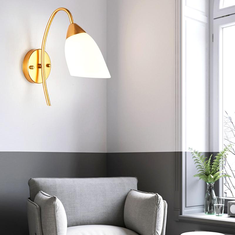 

Modern LED Wall Lamps Nordic Glass Ball Wall Lights Corridor Bedroom Bedside Living Room Staircase Balcony Lamp Sconces