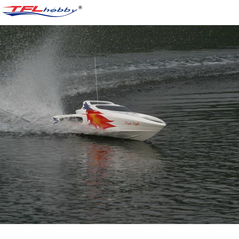 

TFL BG1314 30CC Large White Shark Gasoline RC Yacht Boat, Red